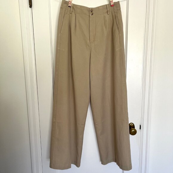 NWT Madewell The Harlow Wide-Leg Pant in Drapey Twill | Size 4 - Picture 6 of 11